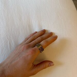 Flexible Gold and Black Women's Ring